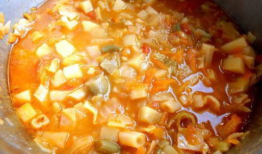 вегетарианский супчик минестроне