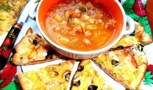 вегетарианский супчик минестроне