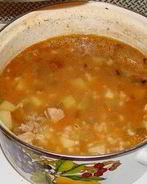 Классический рассольник на говяжьем бульоне