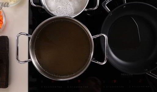 классический рассольник на говяжьем бульоне