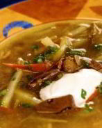 Рассольник из куриных потрошков