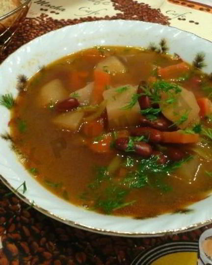 Рецепт рассольника с фасолью