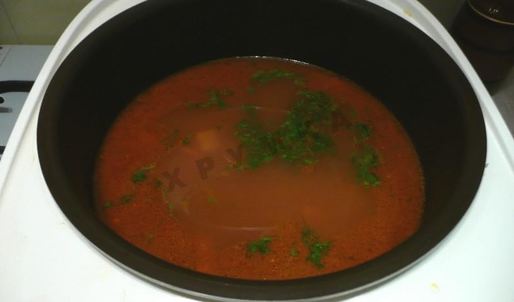 рассольник с фасолью