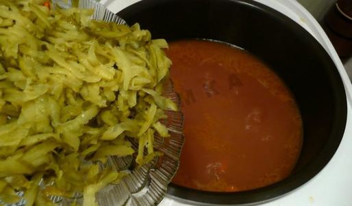 рассольник с фасолью