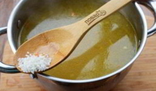 рассольник с гусиными потрошками