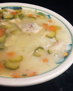 Рассольник с курицей и рисом