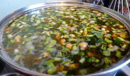 рассольник с перловкой