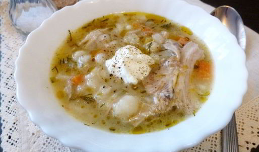 рассольник с перловкой