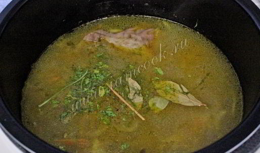 рассольник в мультиварке