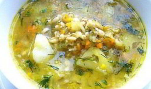 вкусный рассольник с перловкой