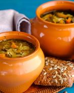 Постные щи из квашеной капусты с грибами