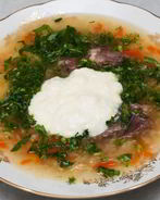 Щи из капусты со свининой