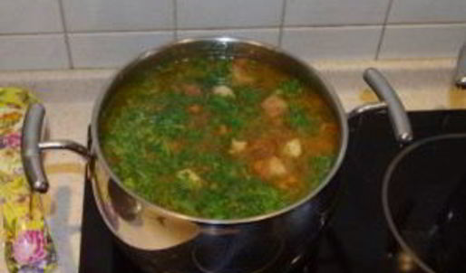 щи из капусты со свининой