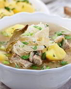 Щи из кислой капусты со свининой