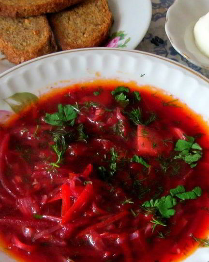 Рецепт щей из красной капусты