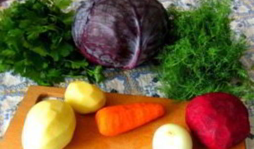 щи из красной капусты