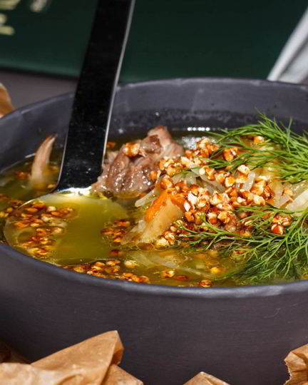 Рецепт щей из квашеной капусты с белыми грибами