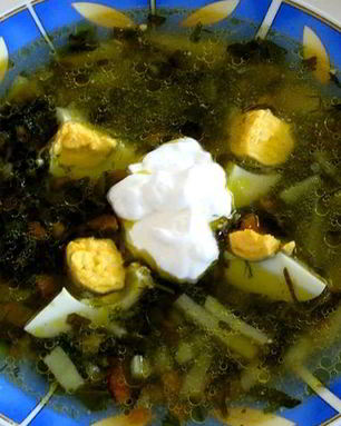 Щи из шпината