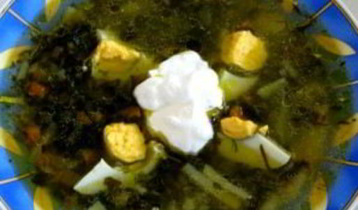 щи из шпината