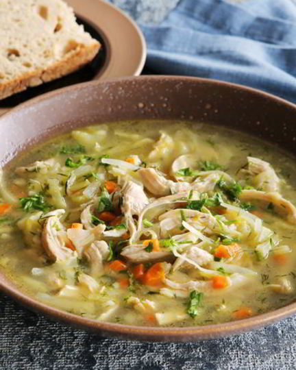 Рецепт щей из свежей капусты на курином бульоне