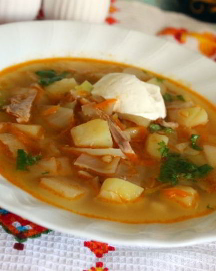 Рецепт щей из свежей капусты с репой