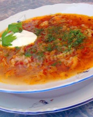 Щи из свежей капусты в горшочке