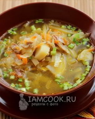 Щи из свежей капусты в мультиварке