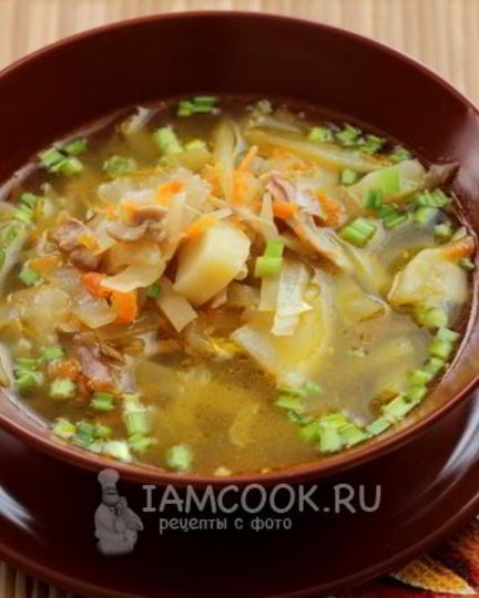Рецепт щей из свежей капусты в мультиварке