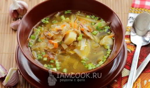 щи из свежей капусты в мультиварке