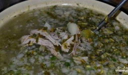 щи из зеленой квашеной капусты