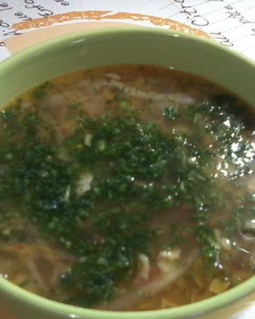 Щи с фасолью