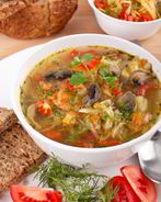 Щи с грибами по-монастырски