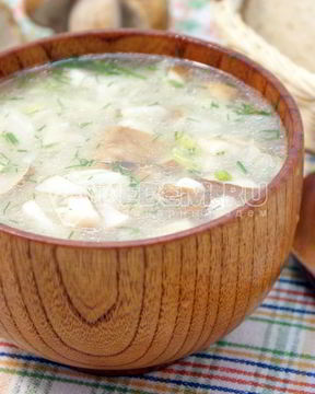 Щи с грибами