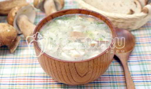 щи с грибами