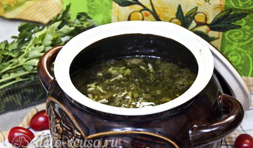 щи с курицей и грибами