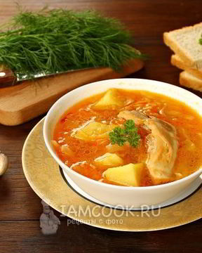 Щи с курицей в мультиварке