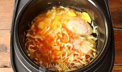 щи с курицей в мультиварке