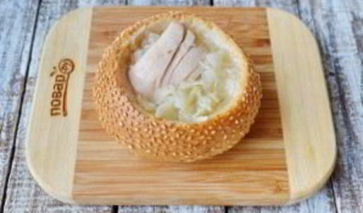 суп щи в хлебе