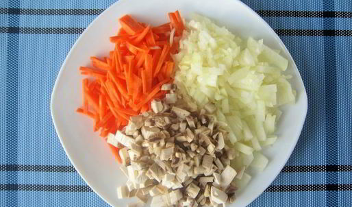 свежие щи с грибами