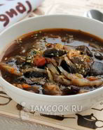 Грибная солянка с капустой