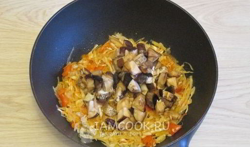 грибная солянка с капустой