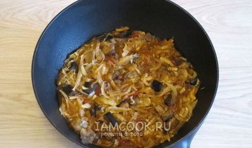 грибная солянка с капустой