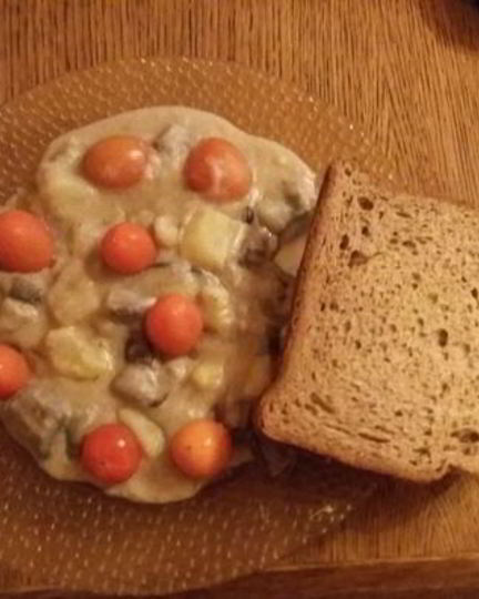 Рецепт грибной солянки с картошкой и сметаной