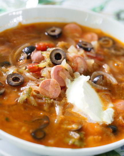 Рецепт мясной солянки