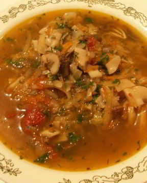 Постная солянка из свежей капусты