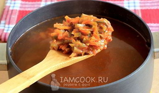 постная солянка с грибами