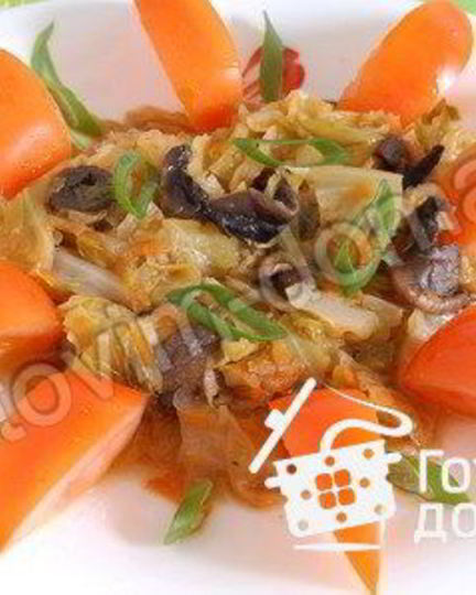 Рецепт солянки из капусты с шампиньонами
