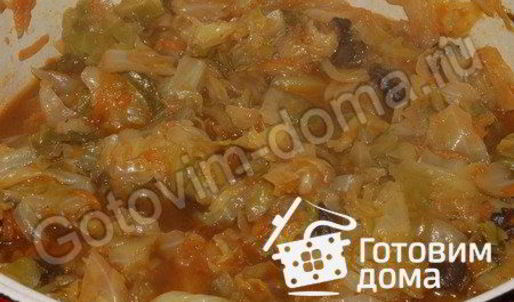 солянка из капусты с шампиньонами