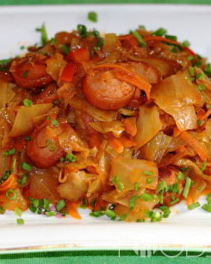 Рецепт солянки из квашеной капусты с сосисками