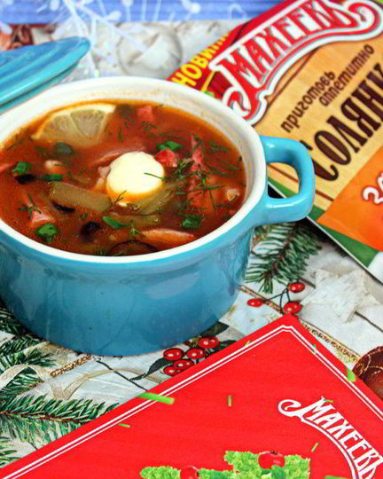 Рецепт солянки мясной сборной 1 января